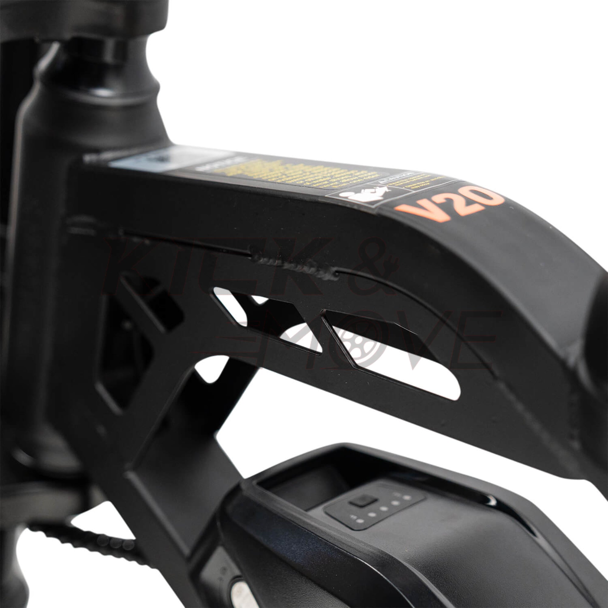 Super-Angebot! Kick&Move V20 PRO 9.0 2025 Familien-Fatbike - Schwarz - Hydraulische Bremsen