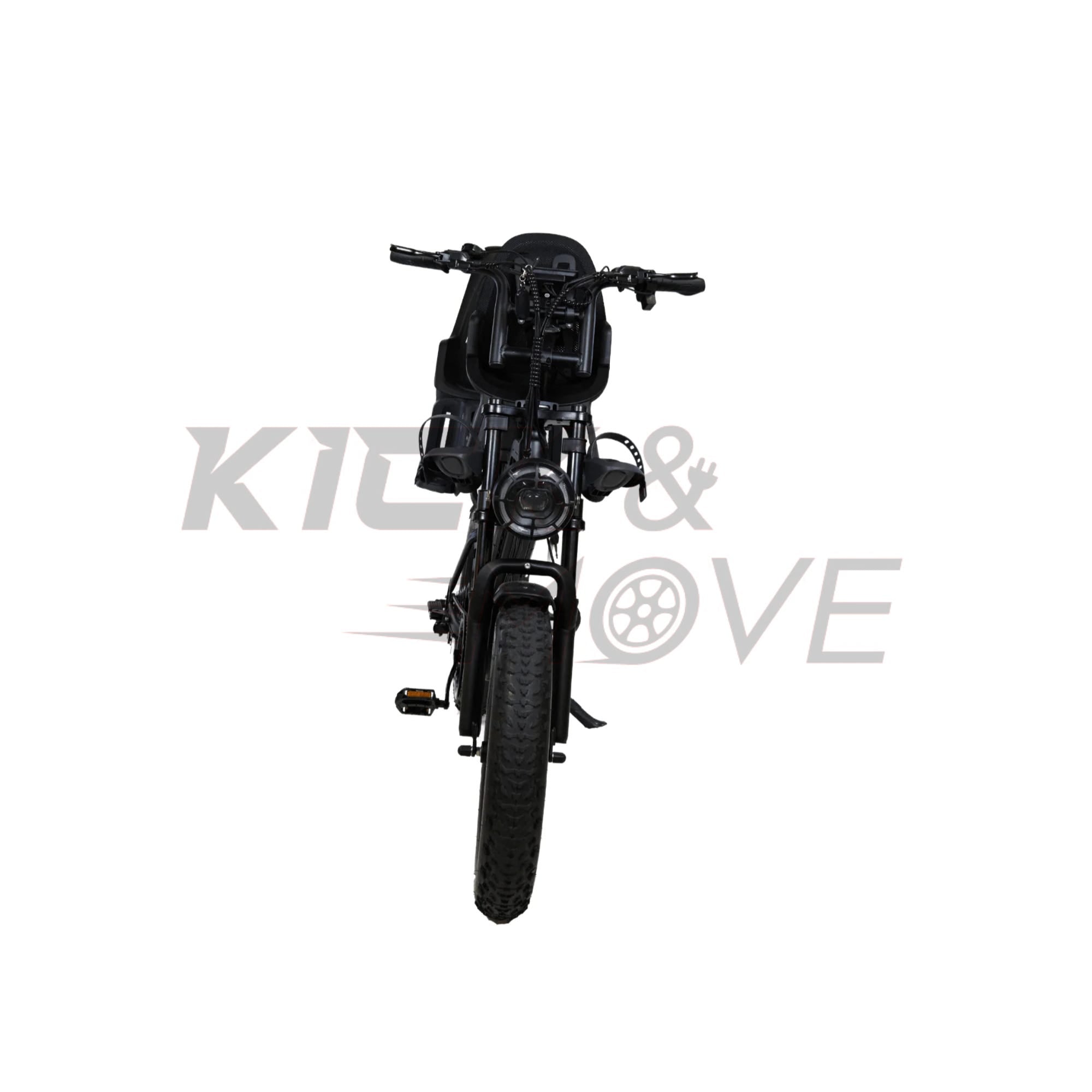 Super-Angebot! Kick&Move V20 PRO 9.0 2025 Familien-Fatbike - Schwarz - Hydraulische Bremsen