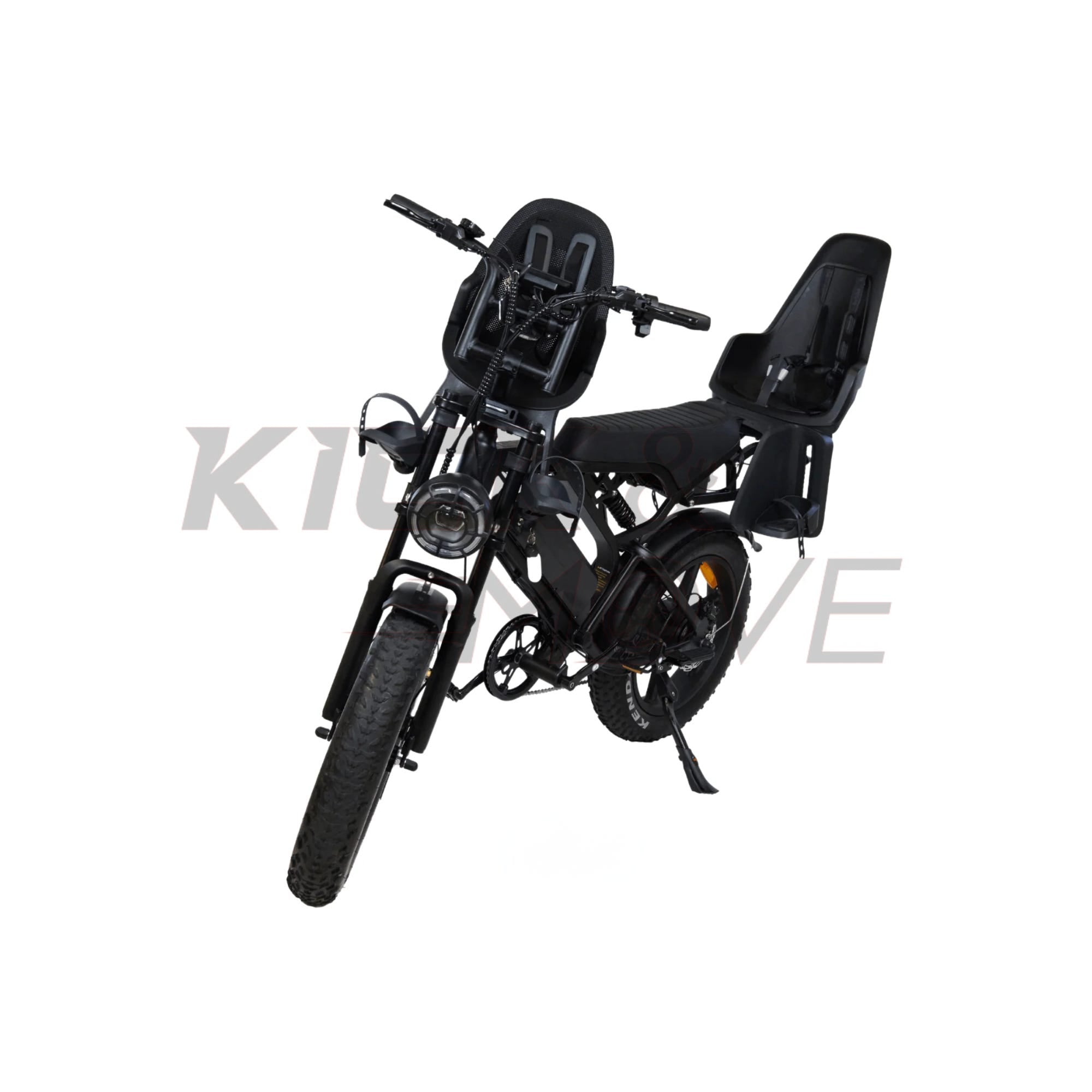 Super-Angebot! Kick&Move V20 PRO 9.0 2025 Familien-Fatbike - Schwarz - Hydraulische Bremsen
