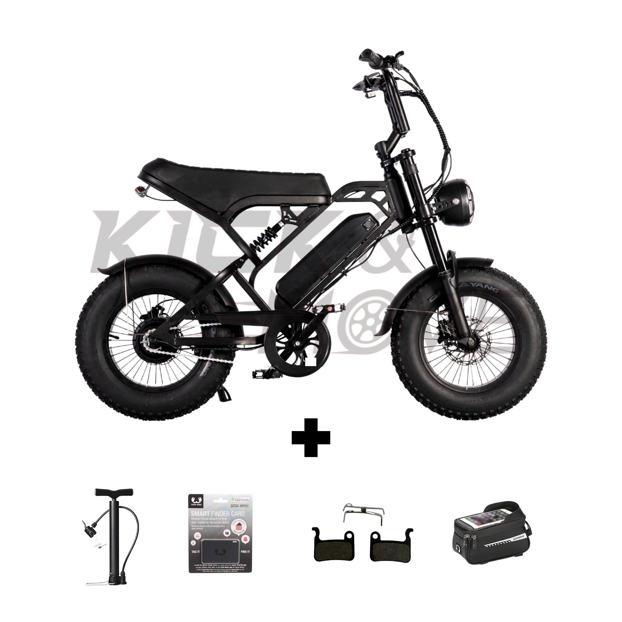 Super-Angebot! V20 - Mini-Fatbike - Schwarz