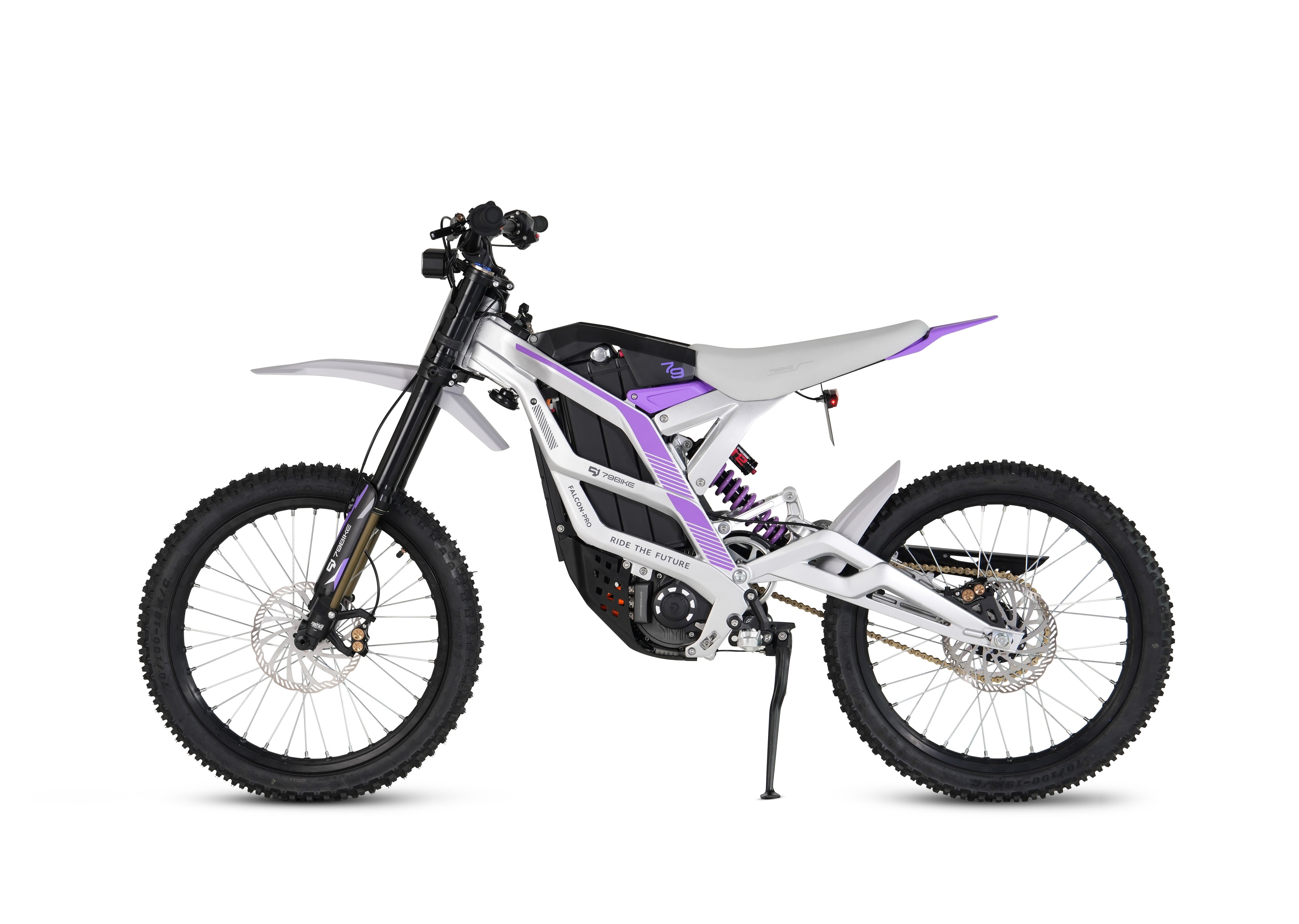 Super-Angebot! Kick&Move Falcon Pro e-Dirtbike 2025 - Silber/Lila