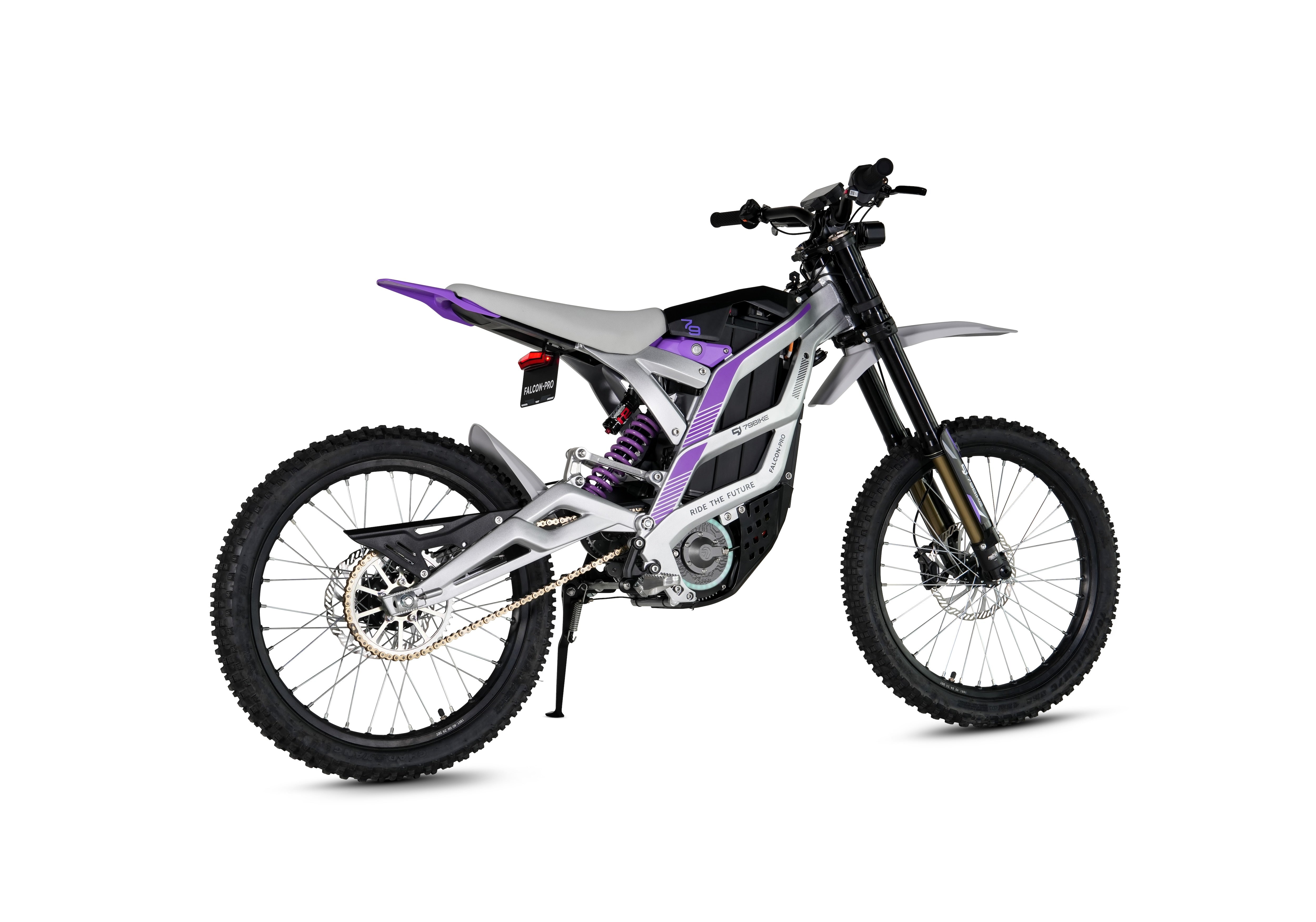 Super-Angebot! Kick&Move Falcon Pro e-Dirtbike 2025 - Silber/Lila