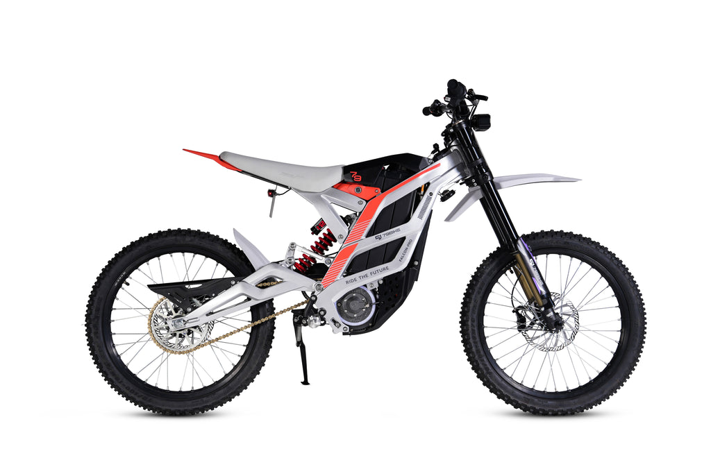 Super-Angebot! Kick&Move Falcon Pro e-Dirtbike 2025 - Silber/Rot