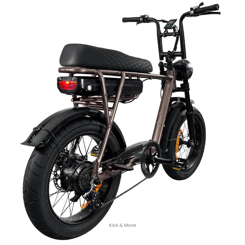 Kick & Move EB2 - Fatbike - Kaffee