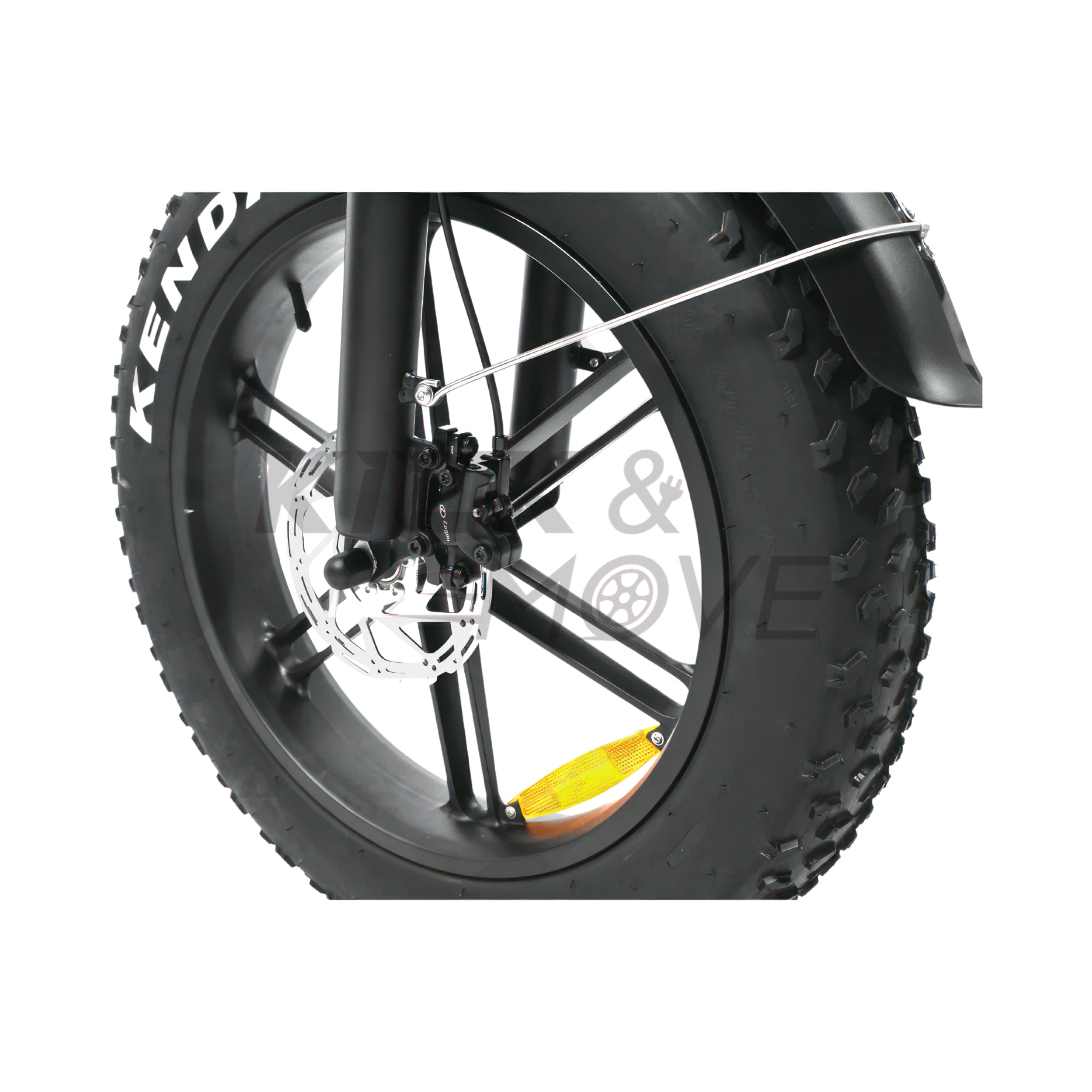 Super-Angebot! Kick&Move V20 PRO 9.0 2025 Familien-Fatbike - Schwarz - Hydraulische Bremsen