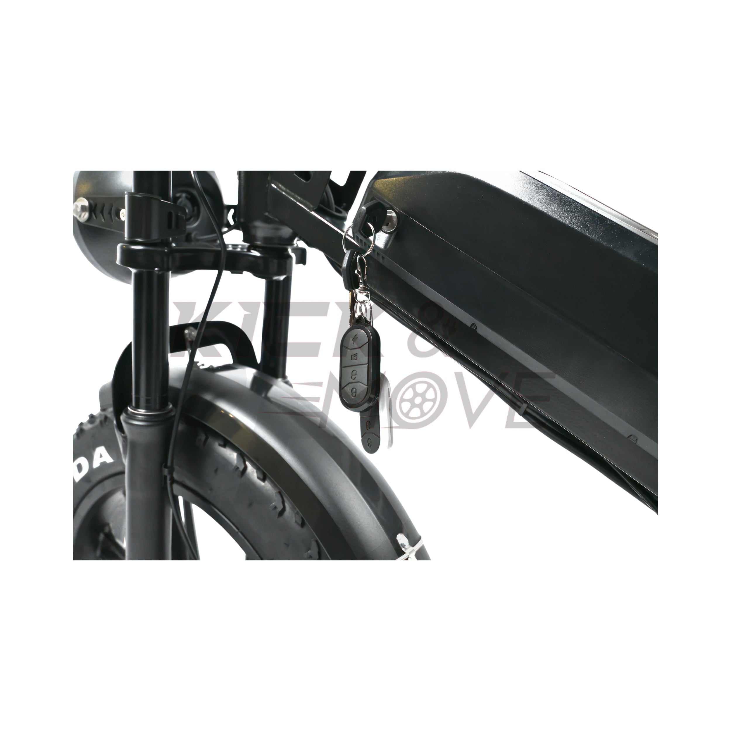 Super-Angebot! Kick&Move V20 PRO 9.0 2025 Familien-Fatbike - Schwarz - Hydraulische Bremsen