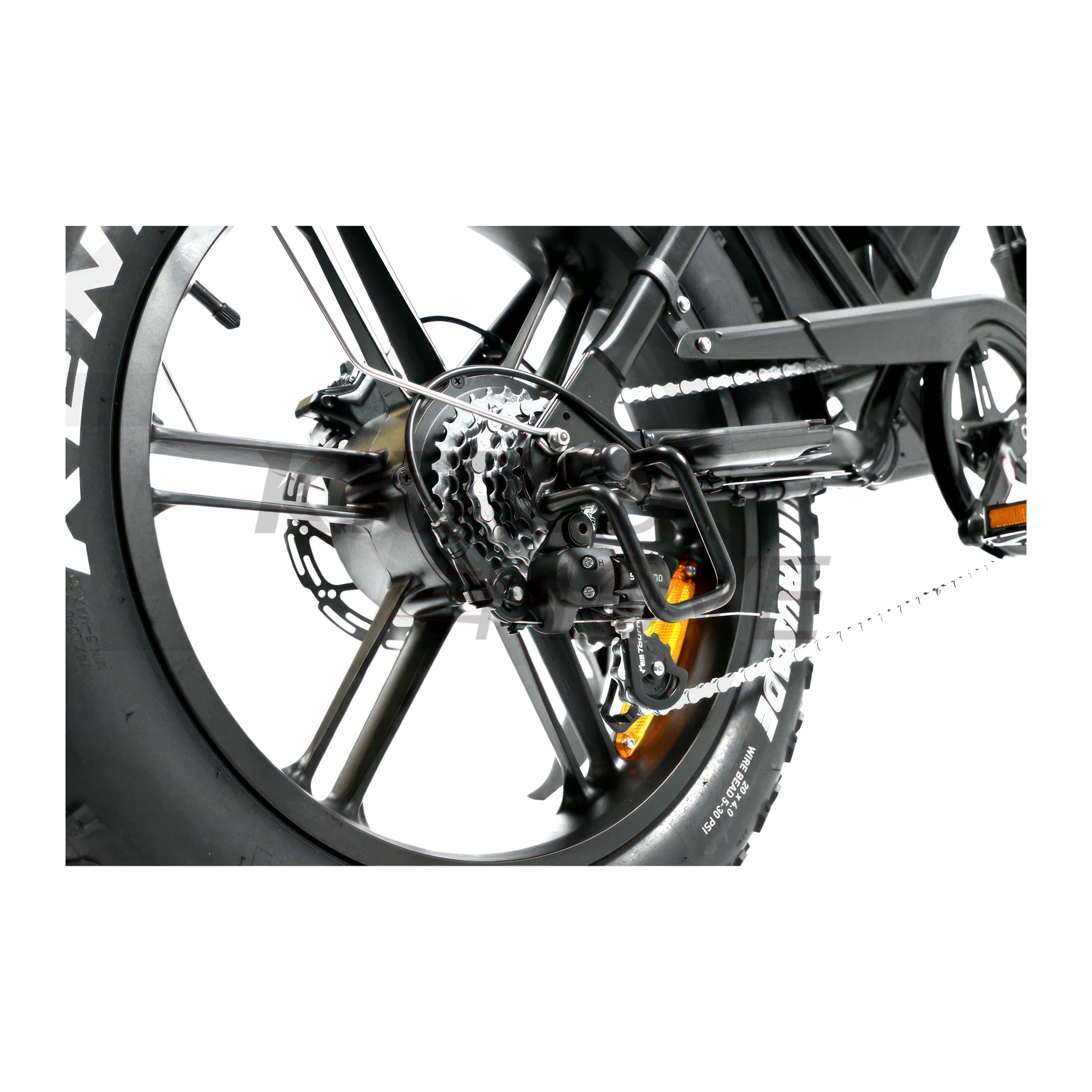 Super-Angebot! Kick&Move V20 PRO 9.0 2025 Familien-Fatbike - Schwarz - Hydraulische Bremsen
