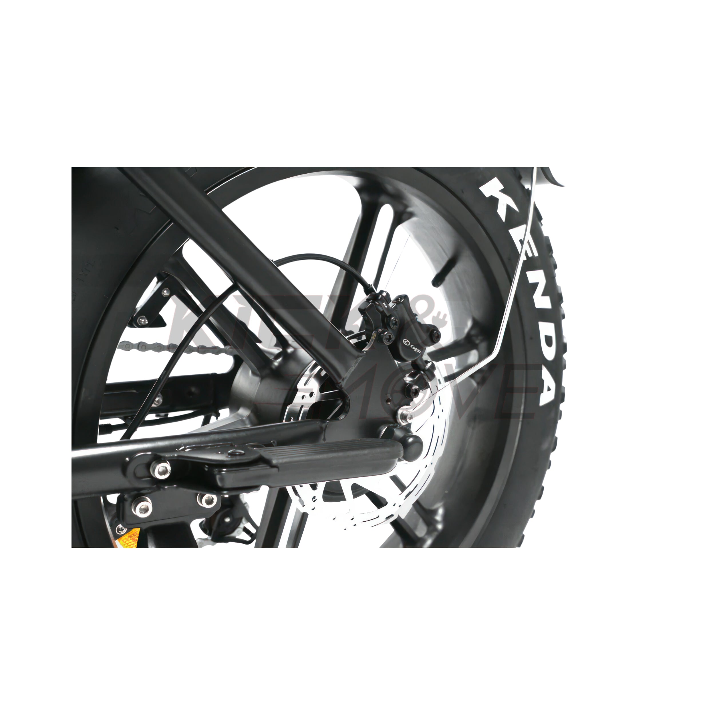 Super-Angebot! Kick&Move V20 PRO 9.0 2025 Familien-Fatbike - Schwarz - Hydraulische Bremsen
