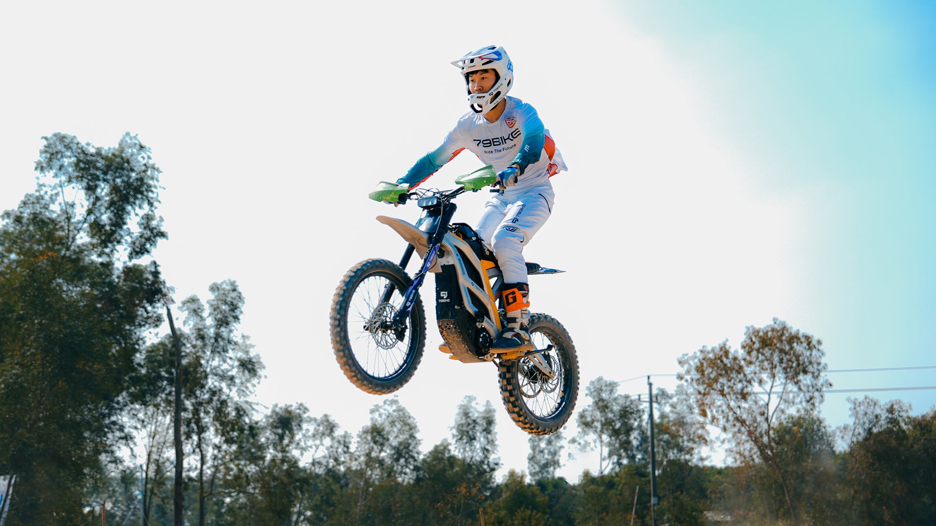 Super-Angebot! Kick&amp;Move Falcon Pro e-Dirtbike 2025 - Silber/Gelb