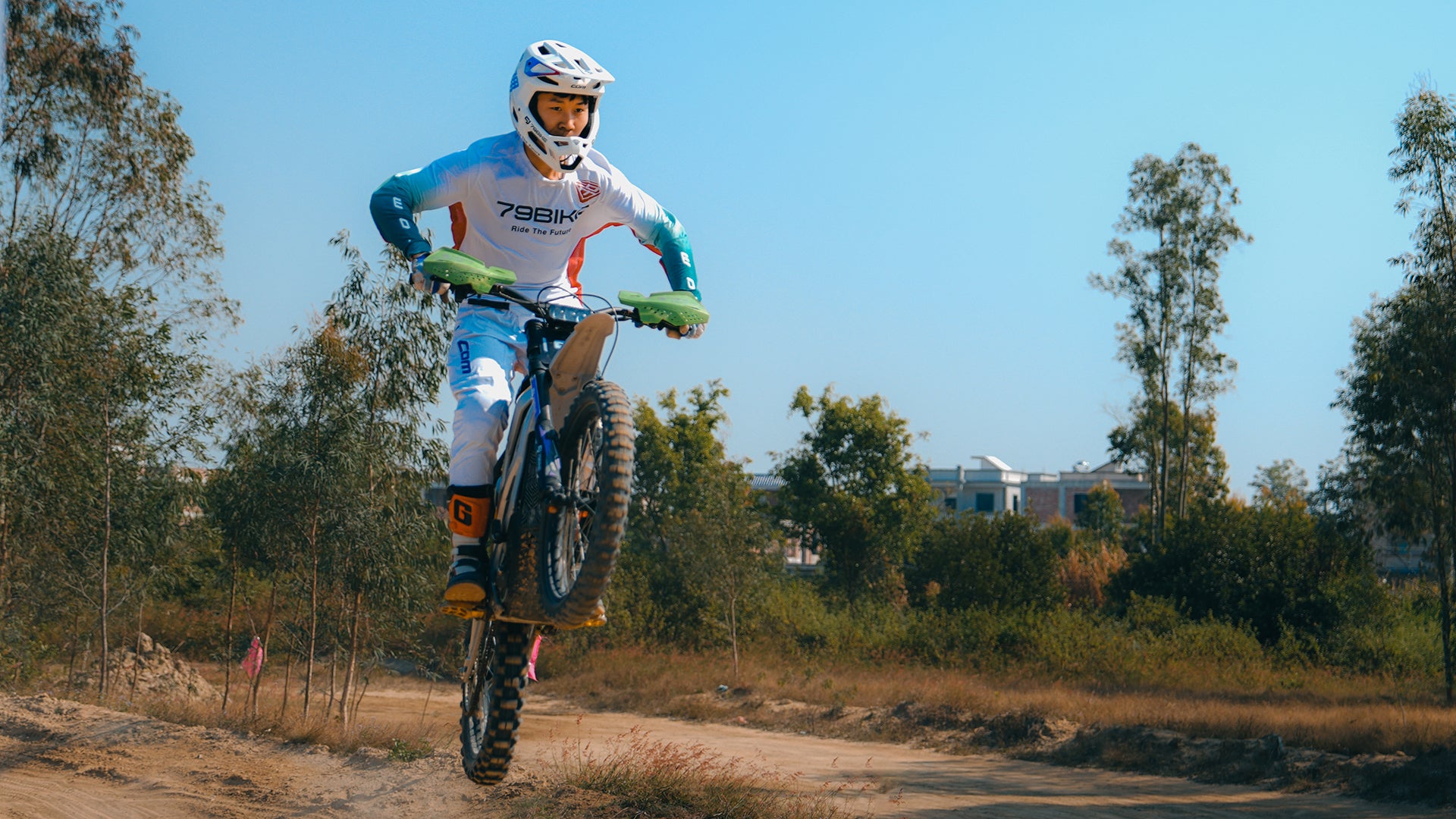 Super-Angebot! Kick&amp;Move Falcon Pro e-Dirtbike 2025 - Silber/Gelb